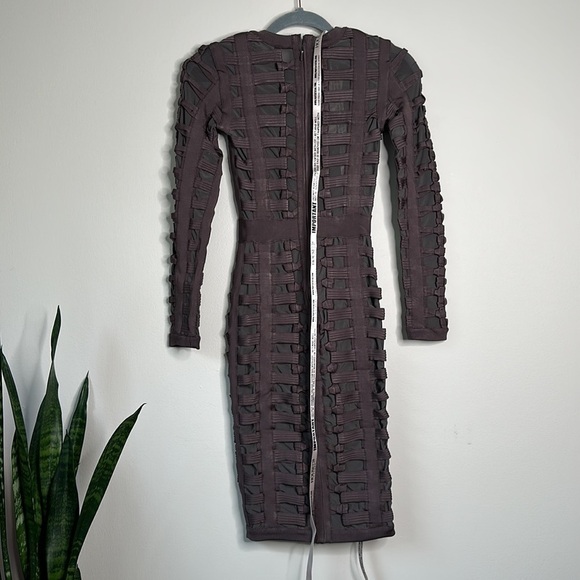 HOUSE OF CB Lola dress in charcoal NWT XS - Picture 3 of 5